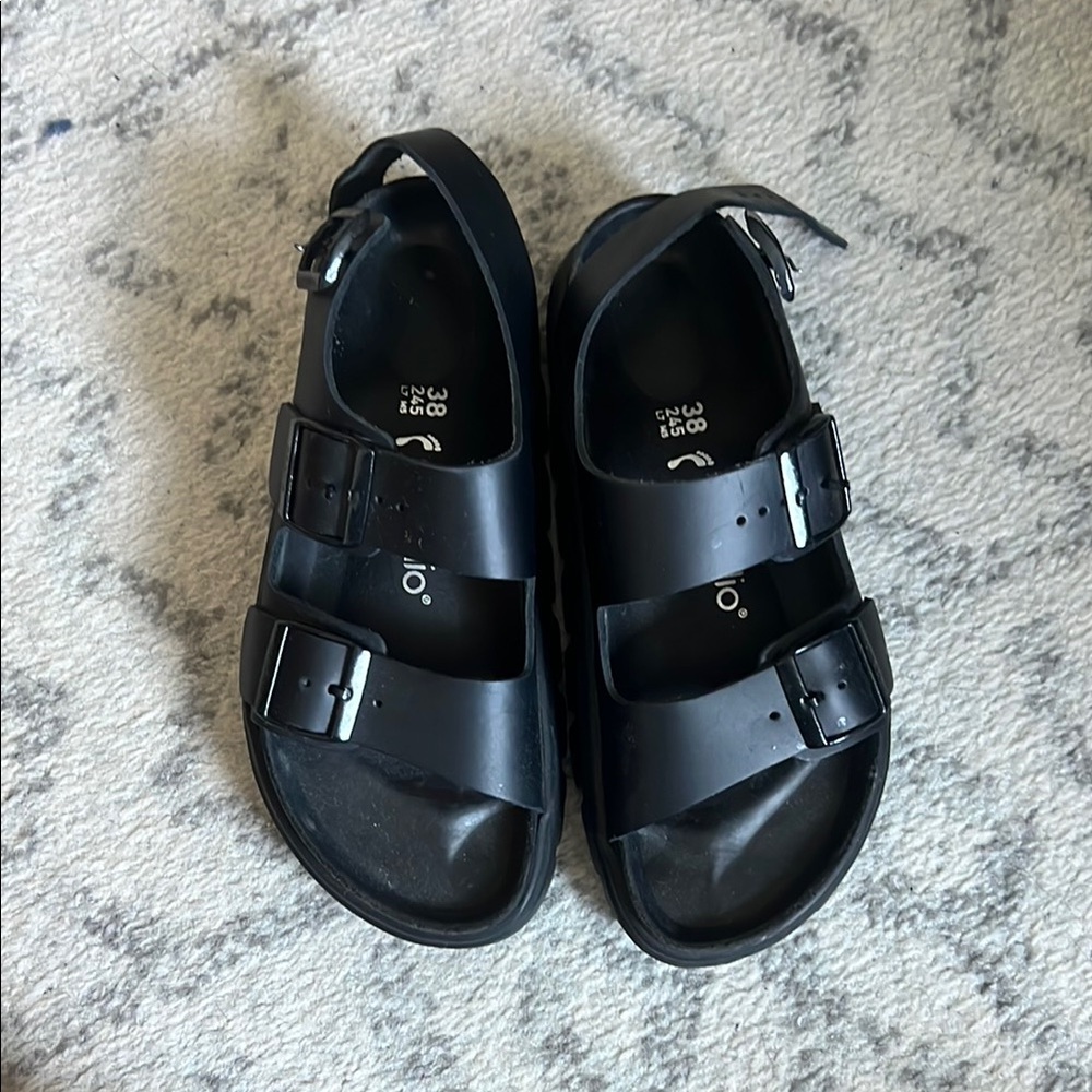 Birkenstock Papillio black buckle sandals